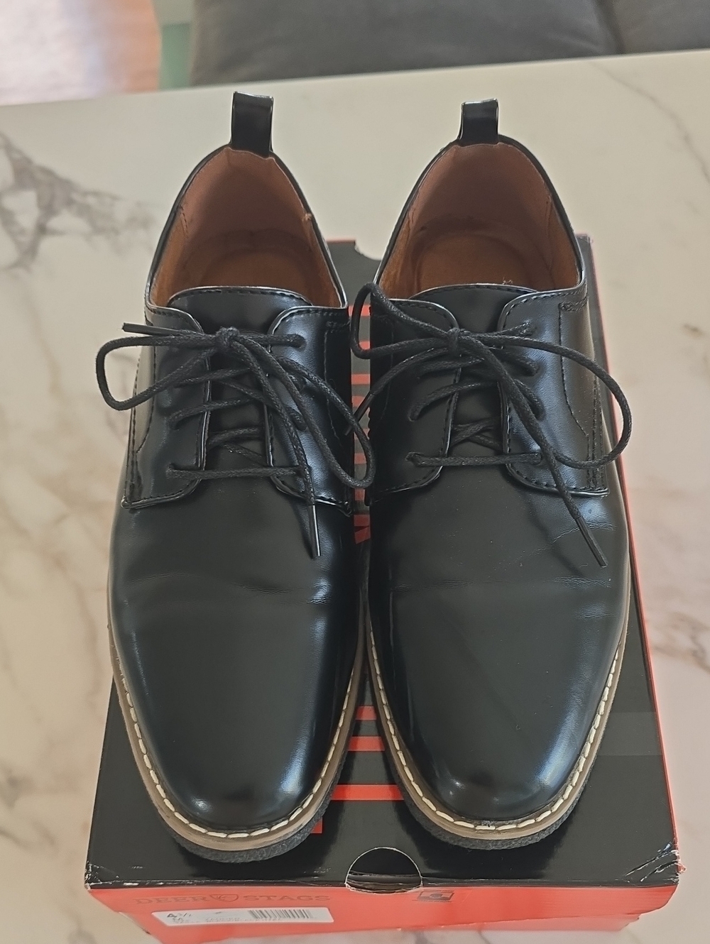 Deer Stags Boys' Lace-up Dress Comfort Oxford Formal Kids’ Shoes